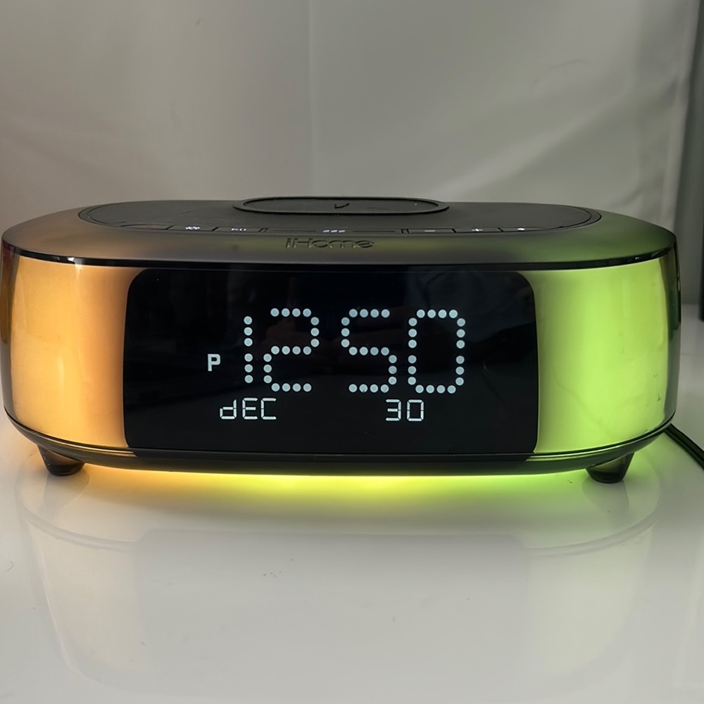 iHome TimeBoost Color Changing Alarm Clock